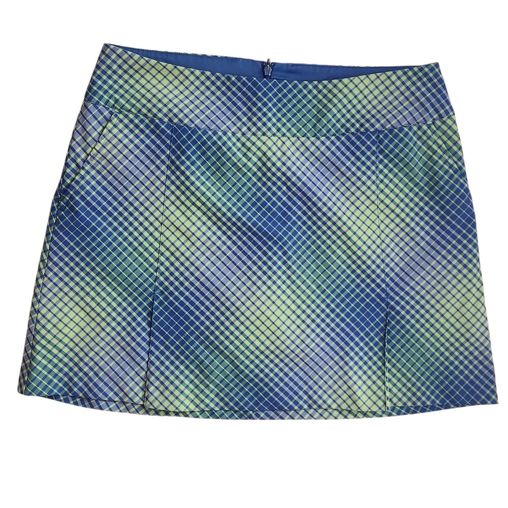Nike Golf Skort, Geometric Design, 2 back pockets & zipper in back sz 10, M